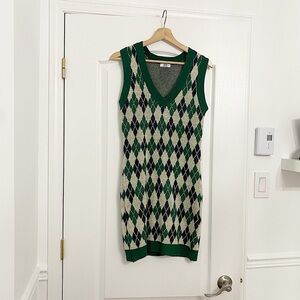 ARDENE | Argyle sleeveless sweater dress